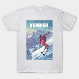 Verbier Switzerland Ski T-Shirt